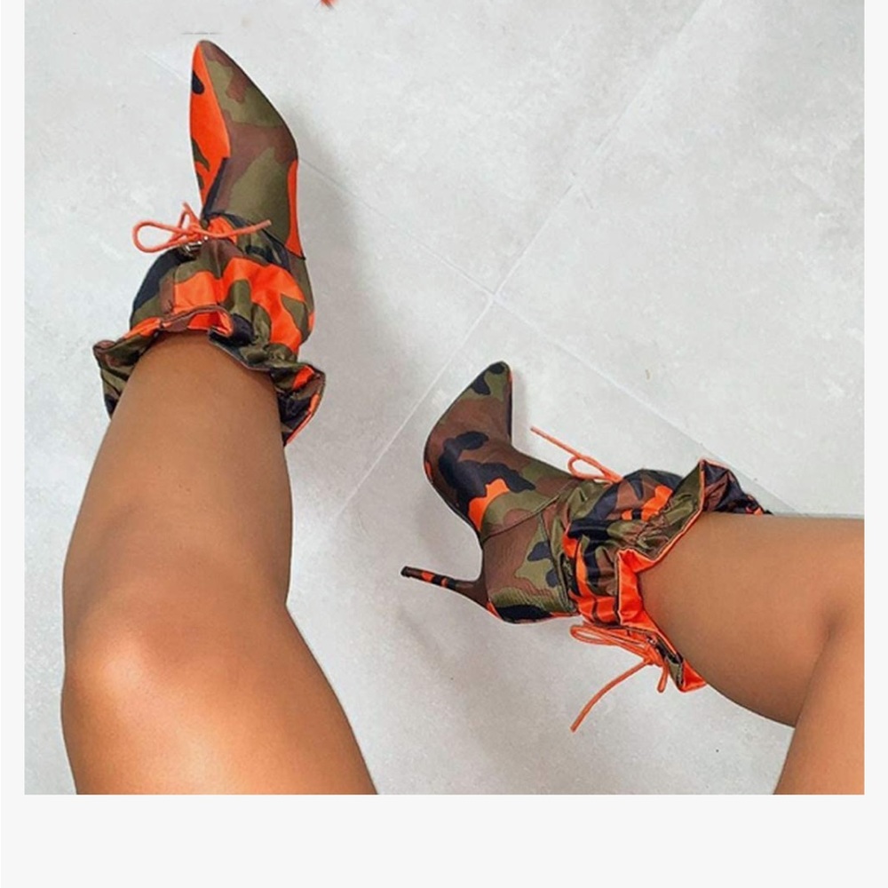 Yiya pointed toe stiletto booties